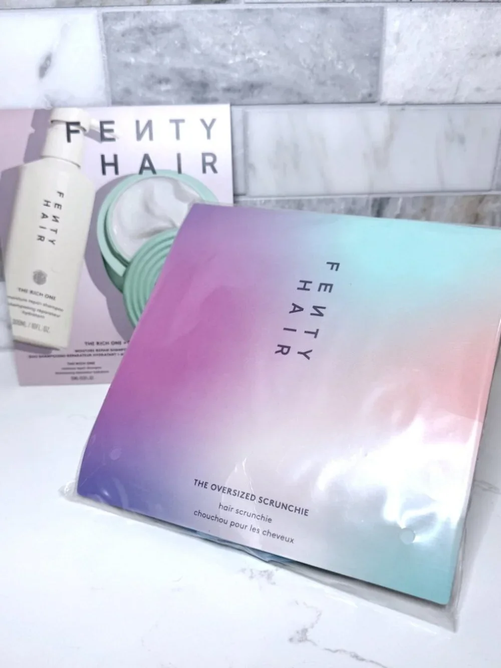 NEW Fenty Hair Oversized Scrunchie plus The Rich/Richer One